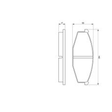 Гальмівні колодки Bosch 0 986 468 630