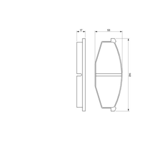 Гальмівні колодки Bosch 0 986 468 630