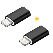 Перехідник MicroUSB to Lightning AC-005 2 pcs XoKo (XK-AC005-BK2)