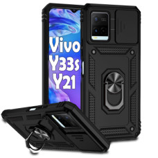 Чохол до мобільного телефона BeCover Military Vivo Y33s / Y21 Black (708834)