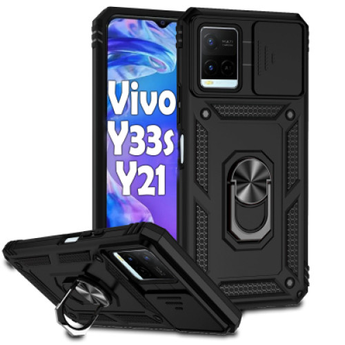 Чохол до мобільного телефона BeCover Military Vivo Y33s / Y21 Black (708834)