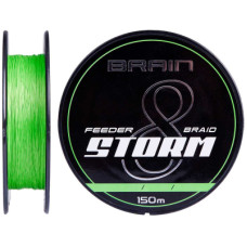 Шнур Brain fishing Storm 8X 150m 0.16mm 25lb/11.1kg Lime (1858.52.00)