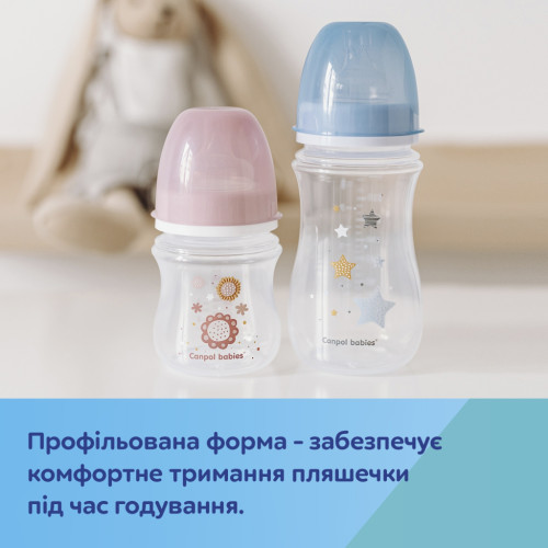 Пляшечка для годування Canpol babies EasyStart Newborn baby з широким отвором 240 мл (35/217_pin)