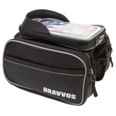 Велосумка нарамна Bravvos QJ-001 Black (BIB-058)