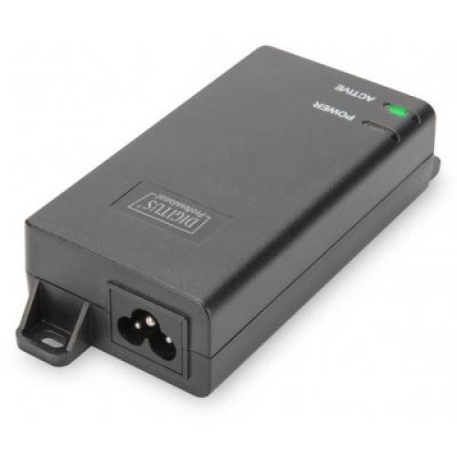 Адаптер PoE DIGITUS PoE+ 802.3at, 10/100/1000 Mbps, Output max. 48V, 30W (DN-95103-2)