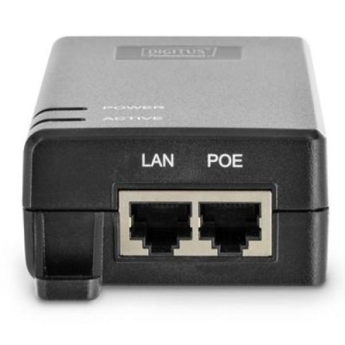 Адаптер PoE DIGITUS PoE+ 802.3at, 10/100/1000 Mbps, Output max. 48V, 30W (DN-95103-2)