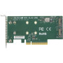 Плата розширення Supermicro PCIe x8 до SSD 2x m.2 NVMe (AOC-SLG3-2M2)