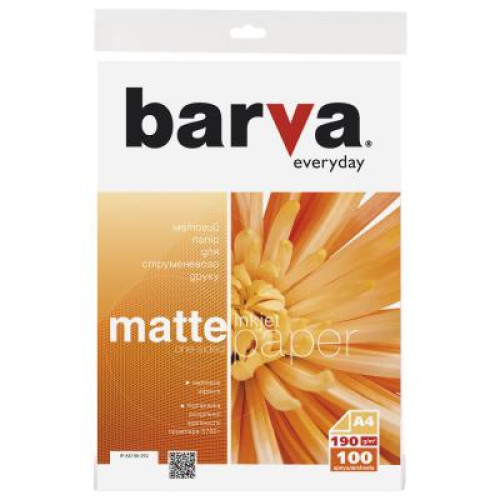 Папір Barva A4 Everyday matted 190г 100с (IP-AE190-292)