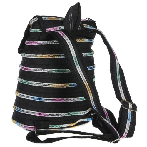 Рюкзак шкільний Zipit Zipper Black Rainbow Teeth (ZBPL-10)