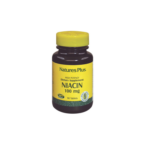 Вітамін Natures Plus Ніацин, Niacin, 100 мг, 90 таблеток (NAP-01850)