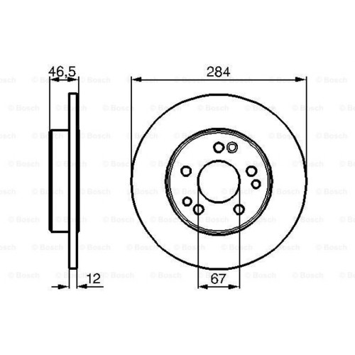 Гальмівний диск Bosch 0 986 478 187