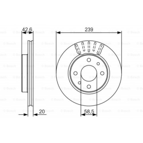 Гальмівний диск Bosch 0 986 479 082