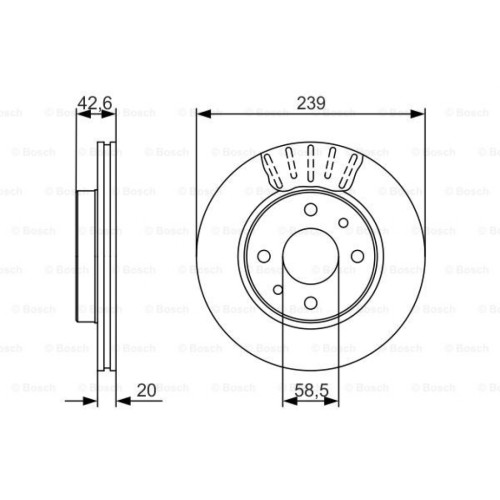 Гальмівний диск Bosch 0 986 479 082