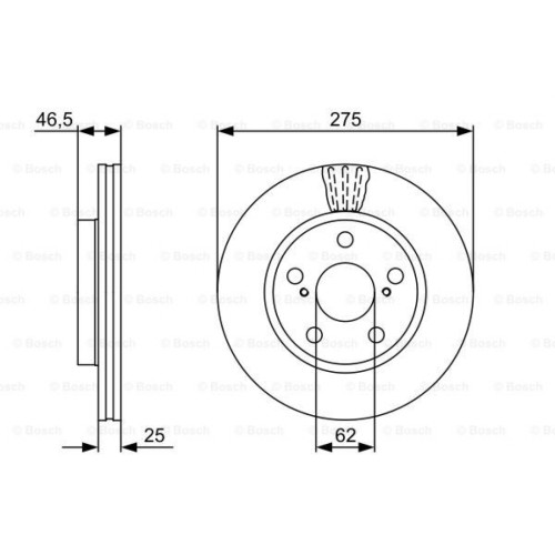 Гальмівний диск Bosch 0 986 479 428