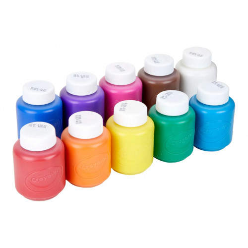 Фарби для малювання Crayola Classic Washable 10 шт у пляшечках (256324.006)