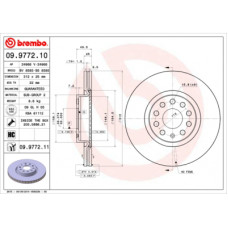 Гальмівний диск Brembo 09.9772.11