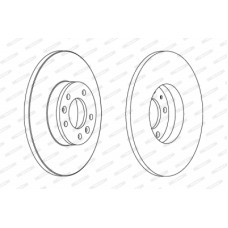 Гальмівний диск FERODO DDF1602