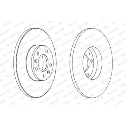 Гальмівний диск FERODO DDF1602