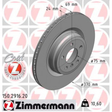 Гальмівний диск ZIMMERMANN 150.2916.20