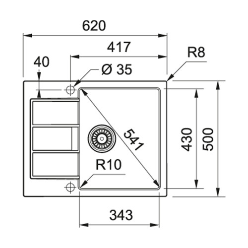 Мийка кухонна Franke Sirius S2D 611-62 (143.0627.382)