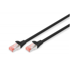 Патч-корд 0.5м, CAT 6 S-FTP, AWG 27/7, LSZH, black Digitus (DK-1644-005/BL)