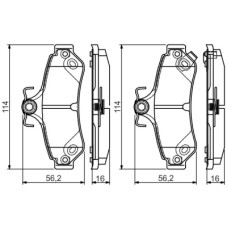 Гальмівні колодки Bosch 0 986 495 173