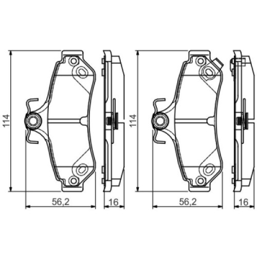 Гальмівні колодки Bosch 0 986 495 173