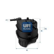 Фільтр паливний UFI 24.343.00