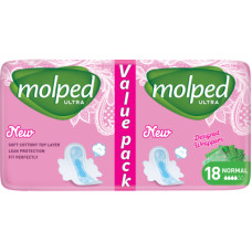 Гігієнічні прокладки Molped Ultra Normal Eco 4 краплі 18 шт. (8690536825165)