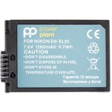 Акумулятор до фото/відео PowerPlant Nikon EN-EL25 1280mAh (decoded) (CB970520)