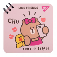 Блокнот Yes Line Friends Chu 110 х 110 80 аркушів (151750)