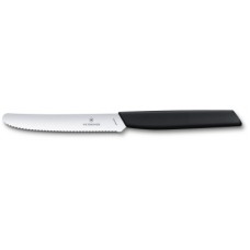 Кухонний ніж Victorinox Swiss Modern TomatoSausage 11см Black (6.9003.11W)