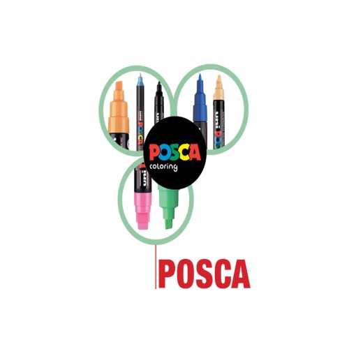 Художній маркер UNI Posca Black 0.9-1.3 мм (PC-3M.Black)