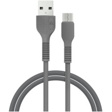 Дата кабель USB 2.0 AM to Micro 5P 1.2m AL-CBCOLOR-M1BK Black ACCLAB (1283126518119)