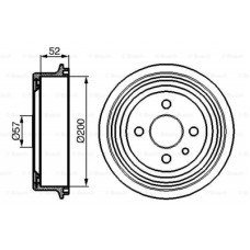 Гальмівний барабан Bosch 0 986 477 018