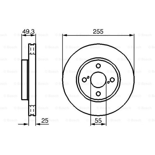 Гальмівний диск Bosch 0 986 479 085