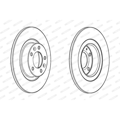 Гальмівний диск FERODO DDF2297C