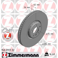 Гальмівний диск ZIMMERMANN 150.2917.32