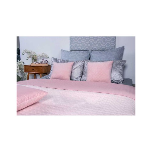 Покривало Руно двостороннє декоративне Velour Rose 180х220 см (340.55_Rose)