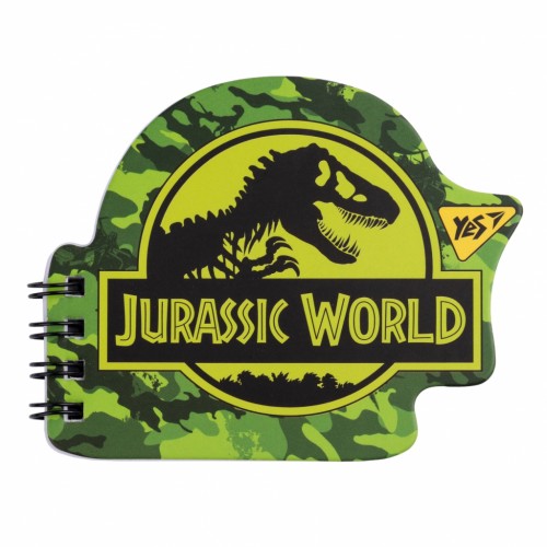 Блокнот Yes А7/24 дв. спіраль Jurassic World, фігурний (681816)