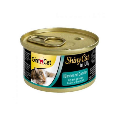 Консерви для котів GimCat Shiny Cat з куркою і креветками 70 г (4002064413129)