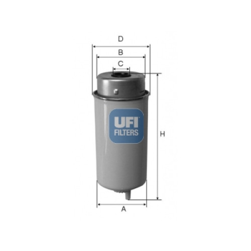 Фільтр паливний UFI 24.458.00