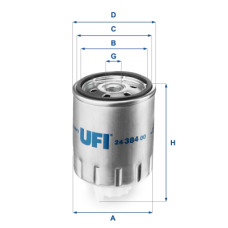 Фільтр паливний UFI 24.384.00
