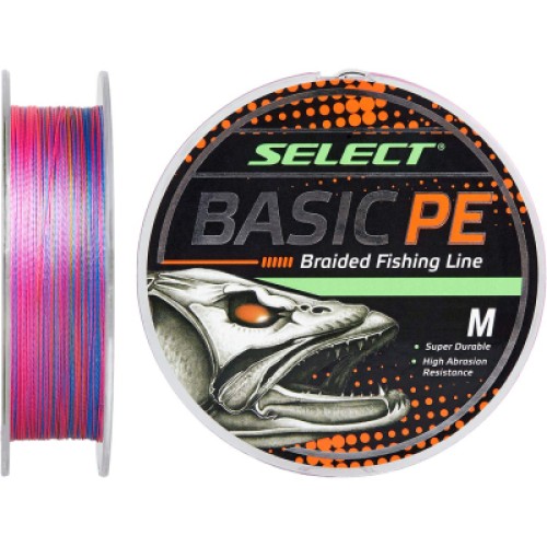 Шнур Select Basic PE 150m Multi Color 0.04mm 5lb/2.5kg (1870.30.88)