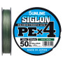 Шнур Sunline Siglon PE н4 300m 3.0/0.296mm 50lb/22.0kg Dark Green (1658.09.52)