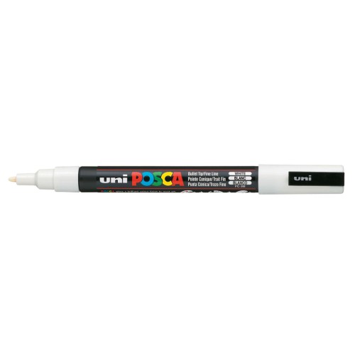 Художній маркер UNI Posca White 0.9-1.3 мм (PC-3M.White)