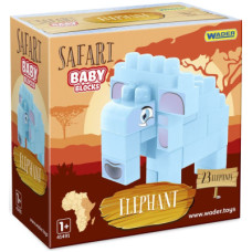 Конструктор Wader Baby Blocks Сафарі - слон (41502)