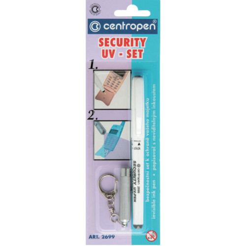 Маркер Centropen Security UV-Pen 2699 (BLister) only visible under UV lamp (2699/1/BL)