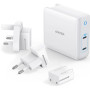 Зарядний пристрій Anker PowerPort Atom III Duo - 60W 2xUSB-С (White) (A2629H21)