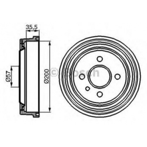 Гальмівний барабан Bosch 0 986 477 021